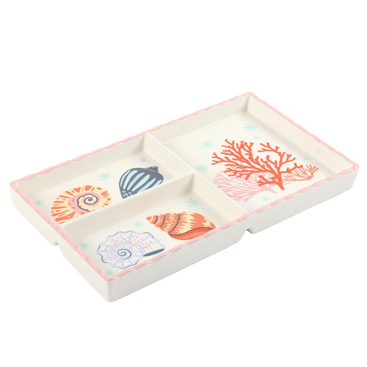 Pastel Shell & Coral Trinket Tray